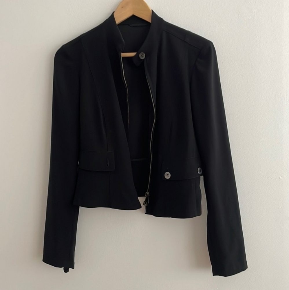 Giorgio Armani high collar jacket
